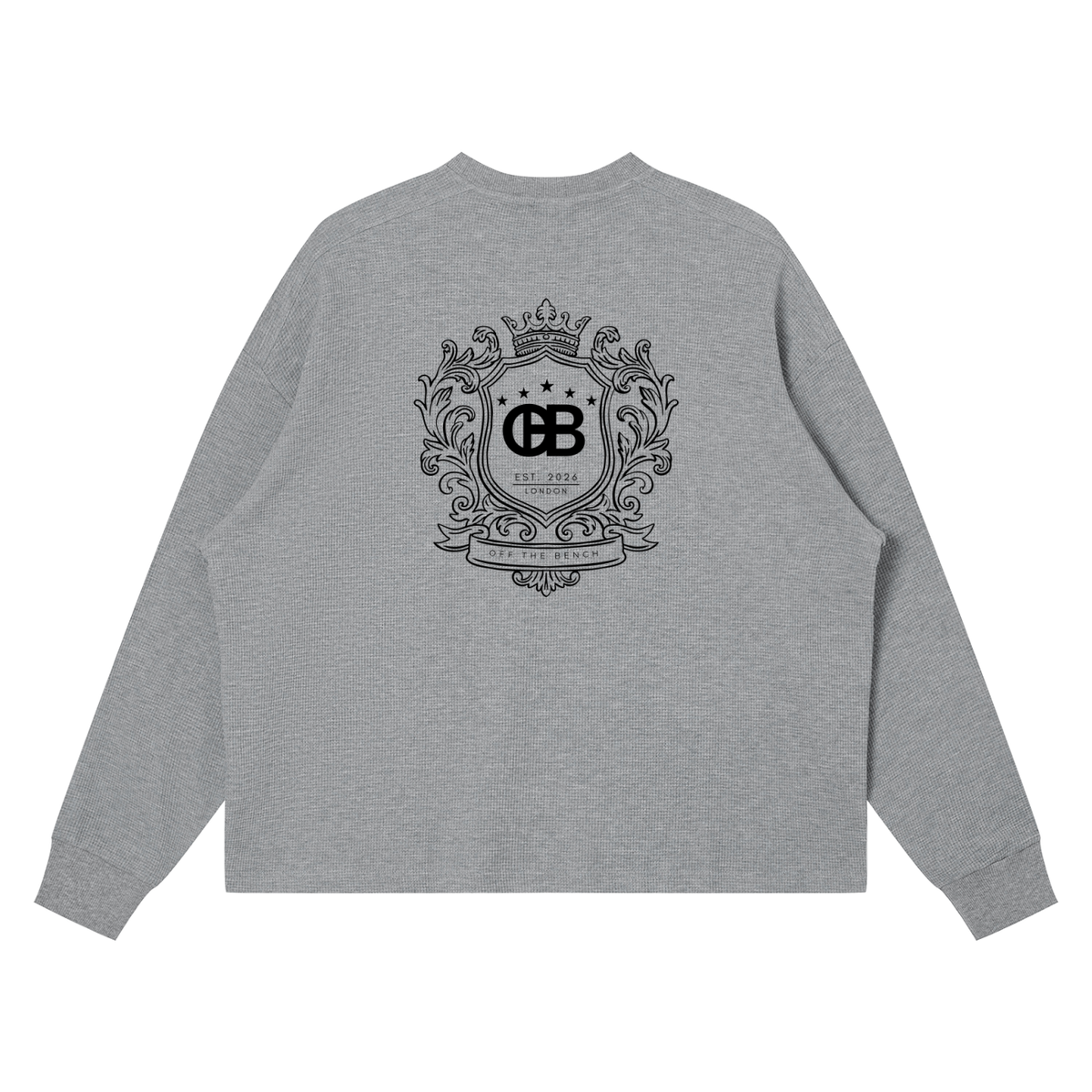 Emblem Waffle Long Sleeve