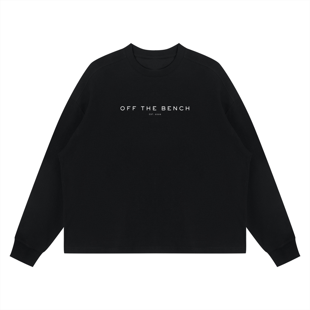 Emblem Waffle Long Sleeve