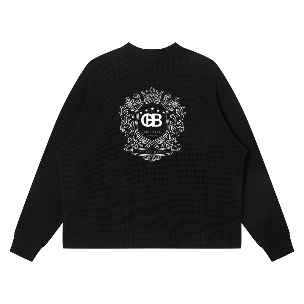 Emblem Waffle Long Sleeve