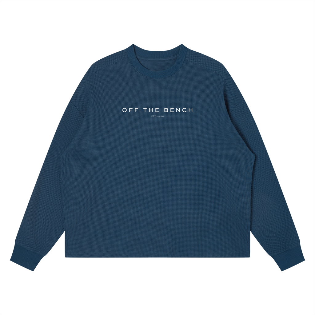 Emblem Waffle Long Sleeve