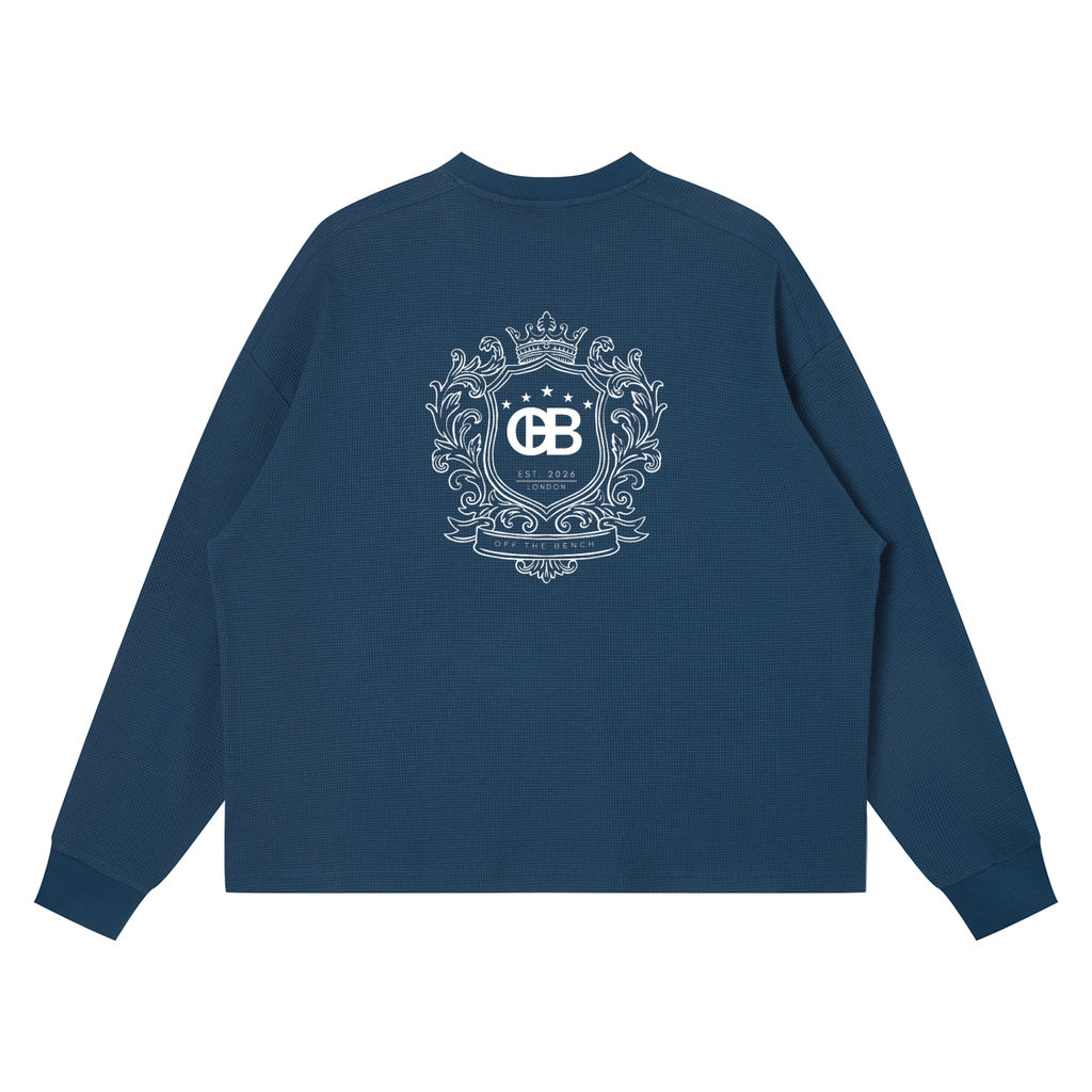 Emblem Waffle Long Sleeve