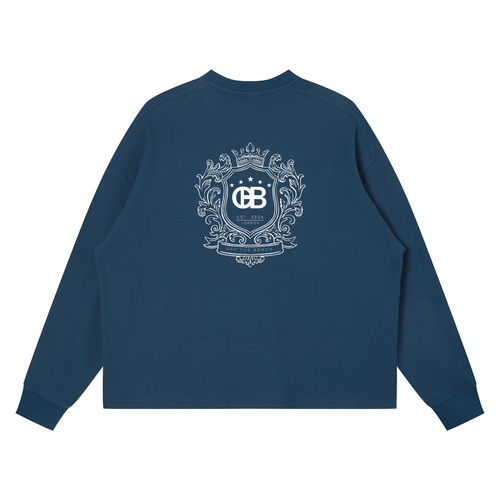 Emblem Waffle Long Sleeve
